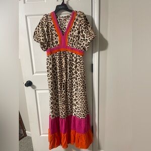 Brand new animal print maxi dress by KK Michelle.